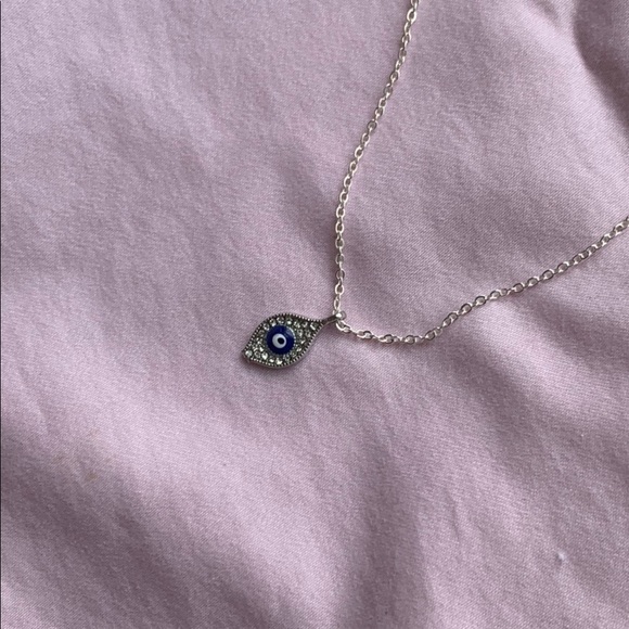 COPY - handmade evil eye charm necklace!! - Picture 2 of 3
